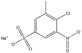 5-硝基-6-氯代甲苯-3-磺酸钠盐 结构式