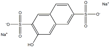 2-萘酚-3,7-二磺酸钠盐 结构式
