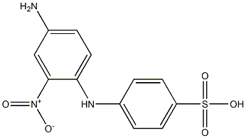 4-Amino-2-nitrodiphenylamine-4'-sulfonic acid Structure