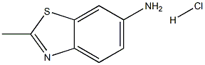 2-甲基-6-氨基苯并噻唑盐酸盐, , 结构式