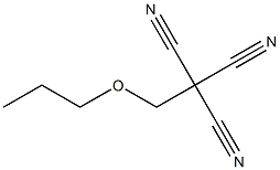 三氰乙氧基丙烷, , 结构式