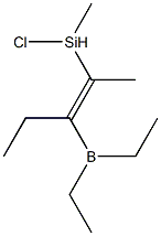 2-Pentene, 3-diethylboryl-2-(chloromethylsilyl)- 结构式
