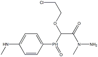 2-(chloroethoxy)-p-N-dimethylaminophenylphosphinylacetic acid hydrazide
