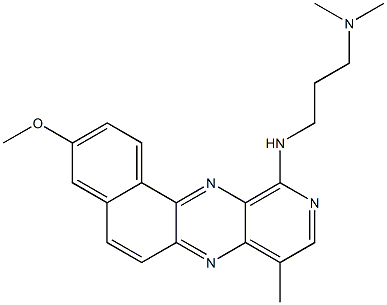 11-(((dimethylamino)propyl)amino)-3-methoxy-8-methylbenzo(f)pyrido(4,3-b)quinoxaline