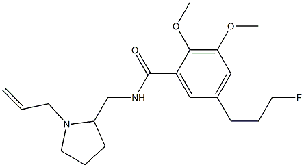 N-((1-allyl-2-pyrrolidinyl)methyl)-5-(3-fluoropropyl)-2,3-dimethoxybenzamide
