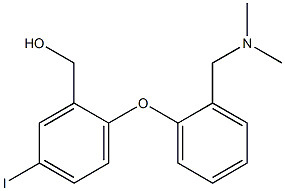 5-iodo-2-(2-((dimethylamino)methyl)phenoxy)benzyl alcohol Structure