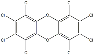 1,2,3,4,6,7,8,9-OCTACHLORODIBENZO-PARA-DIOXIN Struktur