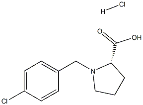 (R)-alpha-(4-chloro-benzyl)-proline hydrochloride Structure