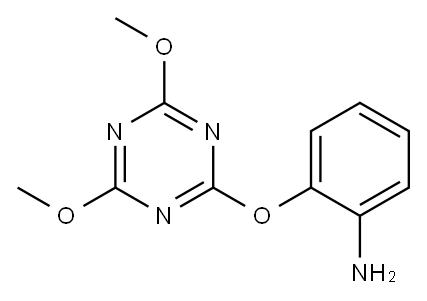2-[(4,6-dimethoxy-1,3,5-triazin-2-yl)oxy]aniline Structure