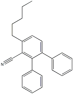 4-n-pentyl-4＇-cyano-terphenyl Structure