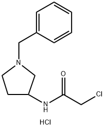 N-(1-BENZYLPYRROLIDIN-3-YL)-2-CHLOROACETAMIDE HYDROCHLORIDE Structure