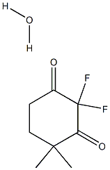 2,2-DIFLUORO-4,4-DIMETHYL-1,3-CYCLOHEXANEDIONE MONOHYDRATE Structure