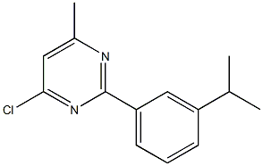 4-CHLORO-2-(3-ISOPROPYLPHENYL)-6-METHYLPYRIMIDINE
