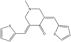 1-methyl-3,5-di(2-thienylmethylidene)piperidin-4-one