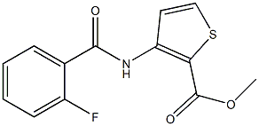 methyl 3-[(2-fluorobenzoyl)amino]thiophene-2-carboxylate