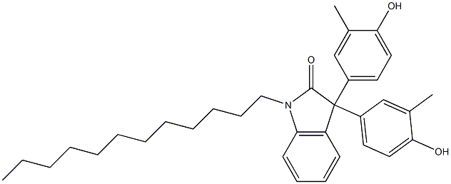 1-dodecyl-3,3-di(4-hydroxy-3-methylphenyl)indolin-2-one