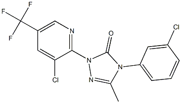 4-(3-chlorophenyl)-2-[3-chloro-5-(trifluoromethyl)-2-pyridinyl]-5-methyl-2,4-dihydro-3H-1,2,4-triazol-3-one
