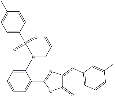 N1-allyl-N1-{2-[4-(3-methylbenzylidene)-5-oxo-4,5-dihydro-1,3-oxazol-2-yl]phenyl}-4-methylbenzene-1-sulfonamide