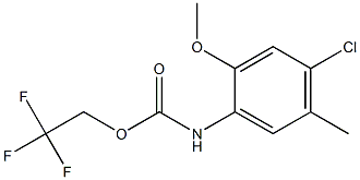 2,2,2-trifluoroethyl 4-chloro-2-methoxy-5-methylphenylcarbamate