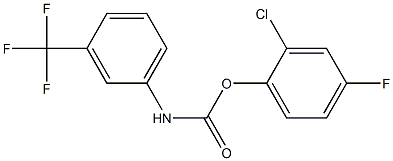 2-chloro-4-fluorophenyl N-[3-(trifluoromethyl)phenyl]carbamate