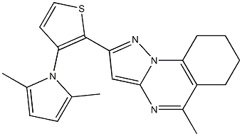 2-[3-(2,5-dimethyl-1H-pyrrol-1-yl)-2-thienyl]-5-methyl-6,7,8,9-tetrahydropyrazolo[1,5-a]quinazoline