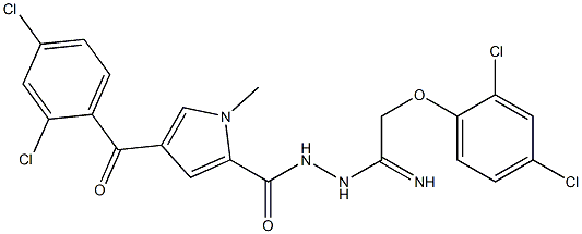 4-(2,4-dichlorobenzoyl)-N'-[2-(2,4-dichlorophenoxy)ethanimidoyl]-1-methyl-1H-pyrrole-2-carbohydrazide