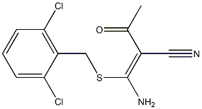 2-acetyl-3-amino-3-[(2,6-dichlorobenzyl)thio]acrylonitrile