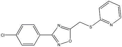 3-(4-chlorophenyl)-5-[(2-pyridylthio)methyl]-1,2,4-oxadiazole
