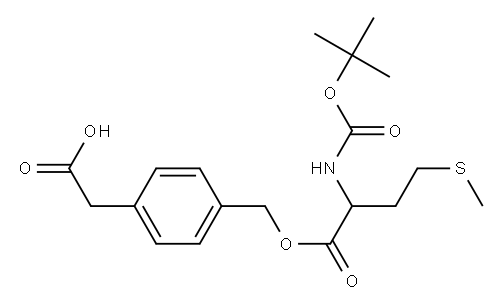 2-[4-({[2-[(tert-butoxycarbonyl)amino]-4-(methylthio)butanoyl]oxy}methyl)phenyl]acetic acid