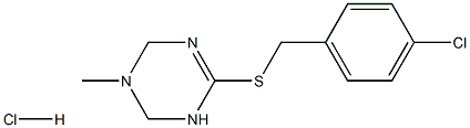 6-[(4-chlorobenzyl)thio]-3-methyl-1,2,3,4-tetrahydro-1,3,5-triazine hydrochloride