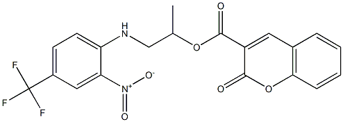 1-methyl-2-[2-nitro-4-(trifluoromethyl)anilino]ethyl 2-oxo-2H-chromene-3-carboxylate