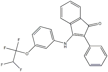 2-phenyl-3-[3-(1,1,2,2-tetrafluoroethoxy)anilino]-1H-inden-1-one