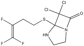 6,6-dichloro-5-[(3,4,4-trifluoro-3-butenyl)sulfanyl]-1,4-diazabicyclo[3.2.0]heptan-7-one