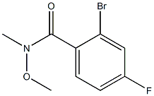 2-bromo-4-fluoro-N-methoxy-N-methylbenzamide Structure
