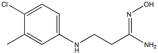 (1Z)-3-[(4-chloro-3-methylphenyl)amino]-N'-hydroxypropanimidamide