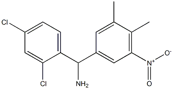 (2,4-dichlorophenyl)(3,4-dimethyl-5-nitrophenyl)methanamine