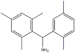 (2,5-dimethylphenyl)(2,4,6-trimethylphenyl)methanamine Structure
