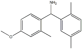 (2,5-dimethylphenyl)(4-methoxy-2-methylphenyl)methanamine