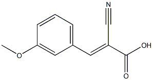 (2E)-2-cyano-3-(3-methoxyphenyl)prop-2-enoic acid Structure