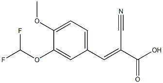 (2E)-2-cyano-3-[3-(difluoromethoxy)-4-methoxyphenyl]acrylic acid