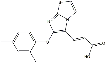 (2E)-3-{6-[(2,4-dimethylphenyl)thio]imidazo[2,1-b][1,3]thiazol-5-yl}acrylic acid