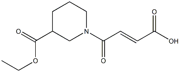 (2E)-4-[3-(ethoxycarbonyl)piperidin-1-yl]-4-oxobut-2-enoic acid Struktur