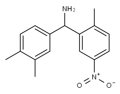 (3,4-dimethylphenyl)(2-methyl-5-nitrophenyl)methanamine|