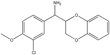 (3-chloro-4-methoxyphenyl)(2,3-dihydro-1,4-benzodioxin-2-yl)methanamine