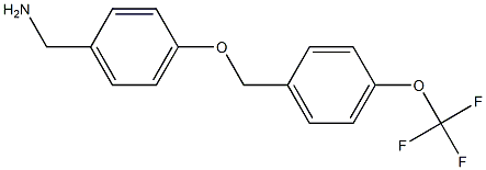 (4-{[4-(trifluoromethoxy)phenyl]methoxy}phenyl)methanamine