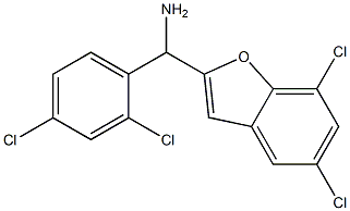 (5,7-dichloro-1-benzofuran-2-yl)(2,4-dichlorophenyl)methanamine