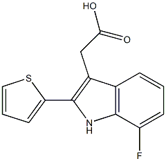 (7-fluoro-2-thien-2-yl-1H-indol-3-yl)acetic acid