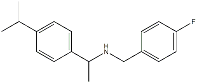 [(4-fluorophenyl)methyl]({1-[4-(propan-2-yl)phenyl]ethyl})amine