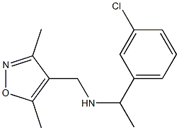 [1-(3-chlorophenyl)ethyl][(3,5-dimethyl-1,2-oxazol-4-yl)methyl]amine