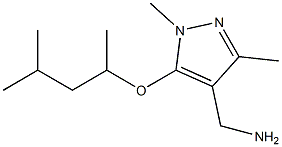 {1,3-dimethyl-5-[(4-methylpentan-2-yl)oxy]-1H-pyrazol-4-yl}methanamine